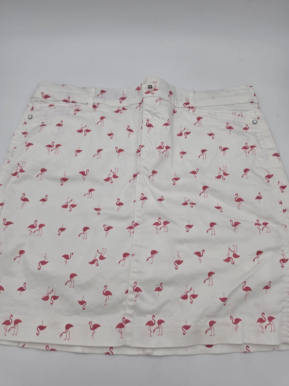 Intro Love The Fit White Pull on Skort 10 Stretch Comfort Waist Golf Athleisure